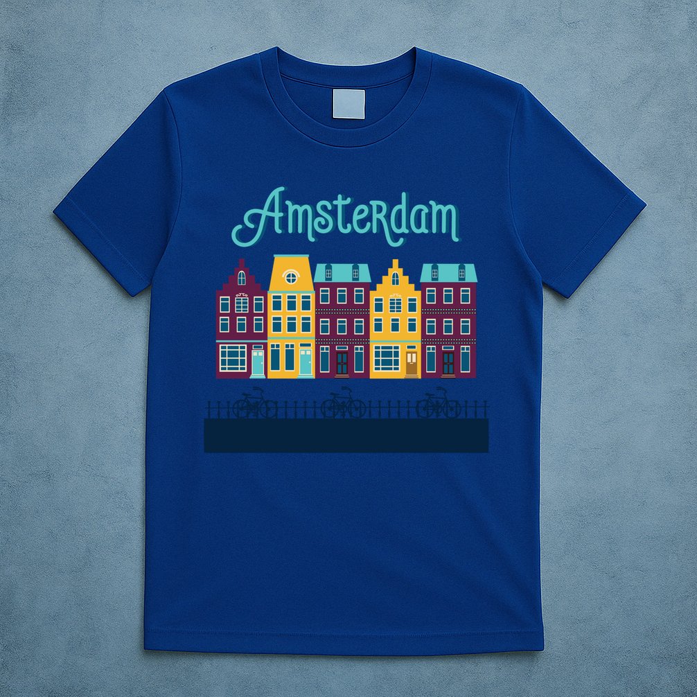 Amsterdam Netherlands Bicycle Europe Funny Gift T-Shirt