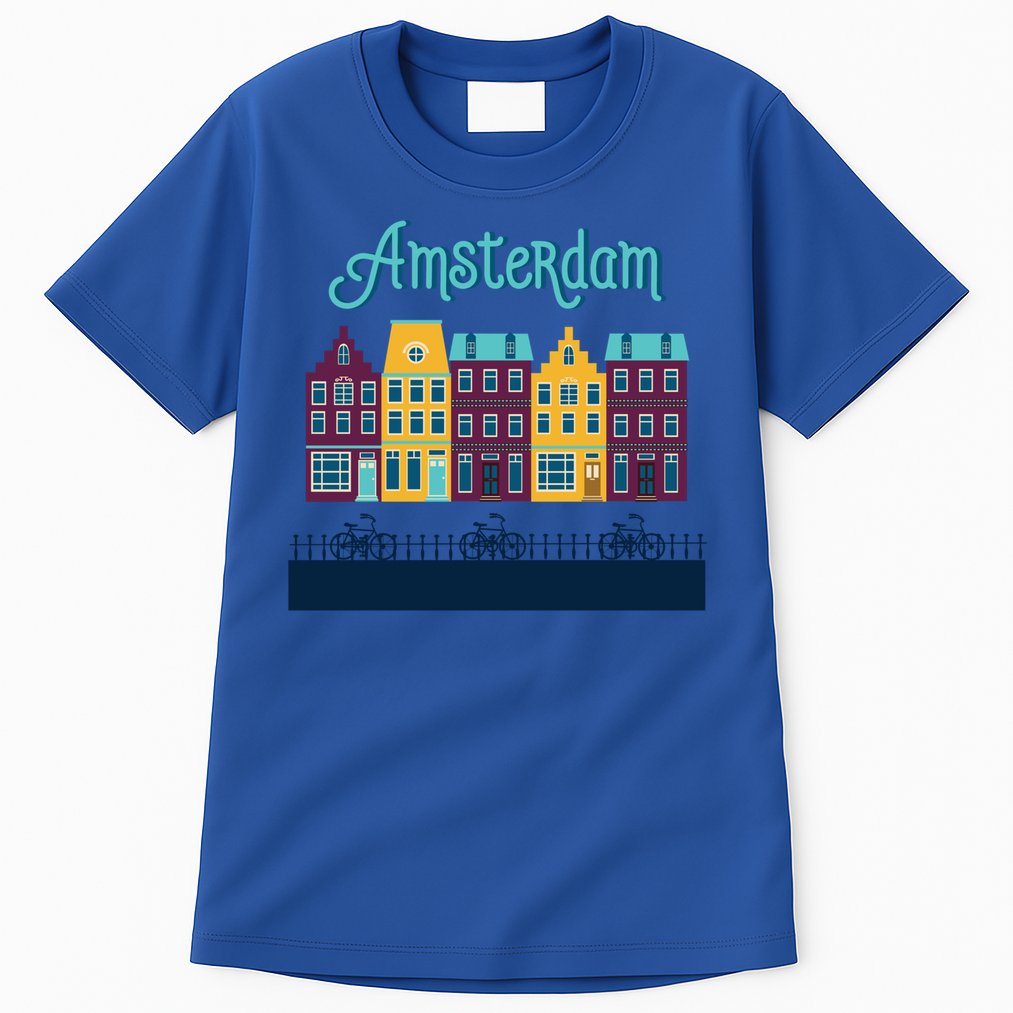 Amsterdam Netherlands Bicycle Europe Funny Gift Tall T-Shirt