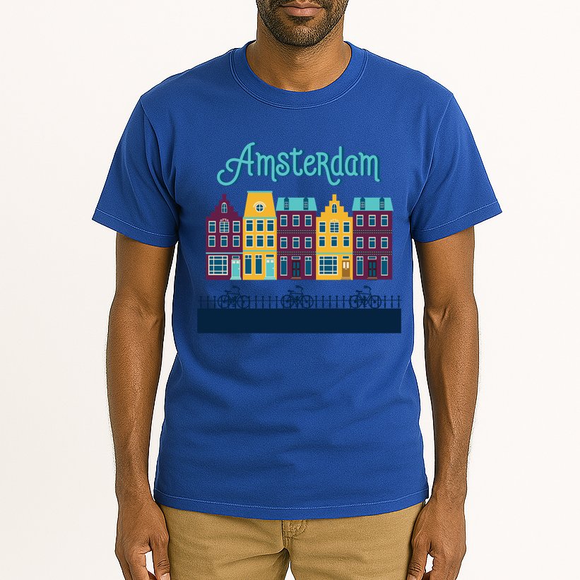 Amsterdam Netherlands Bicycle Europe Funny Gift Tall T-Shirt