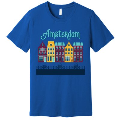 Amsterdam Netherlands Bicycle Europe Funny Gift Premium T-Shirt