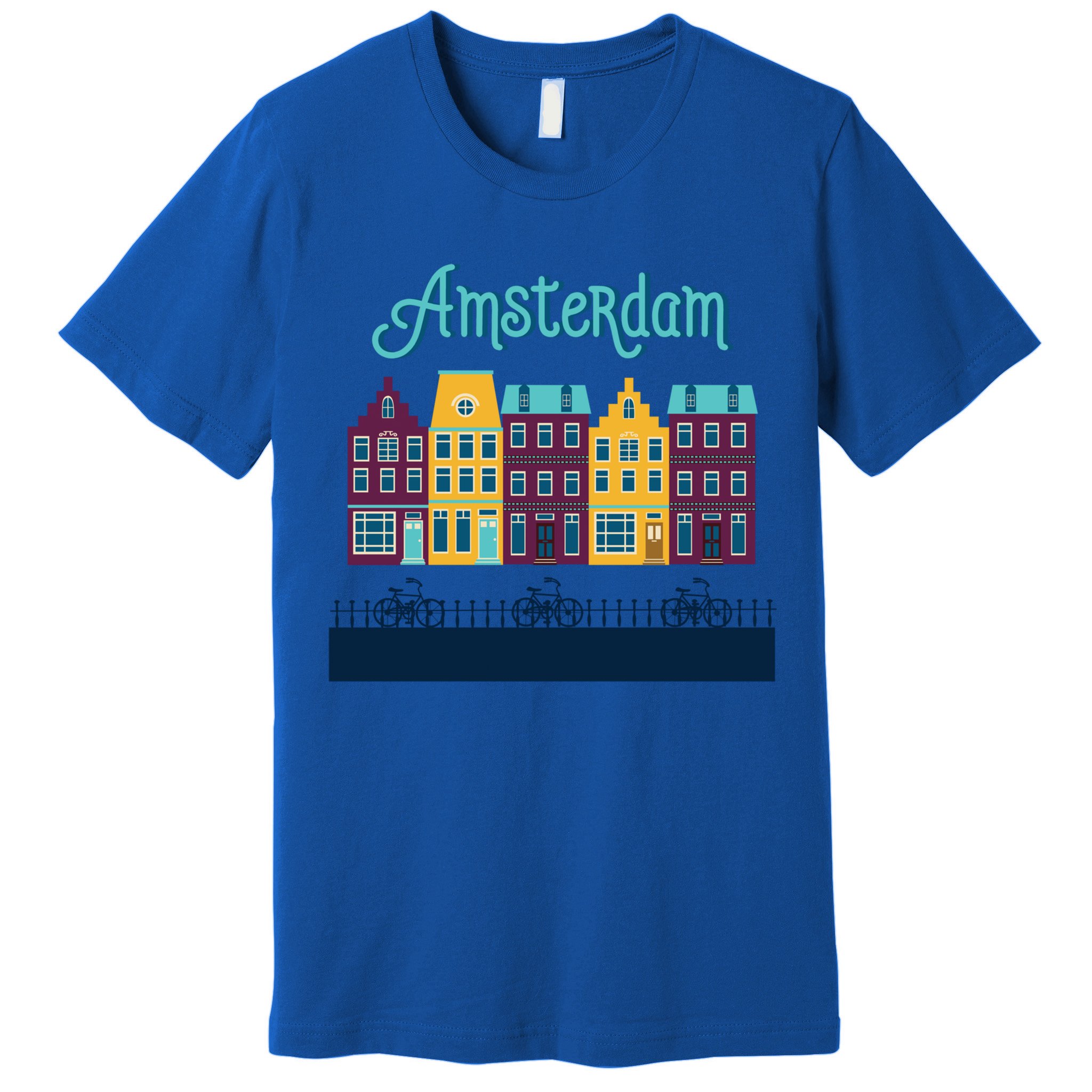 Amsterdam Netherlands Bicycle Europe Funny Gift Premium T-Shirt