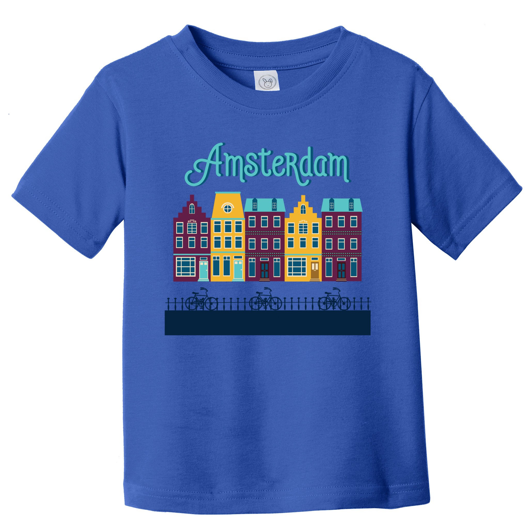 Amsterdam Netherlands Bicycle Europe Funny Gift Toddler T-Shirt
