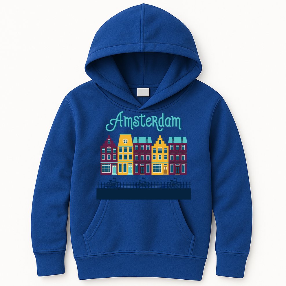 Amsterdam Netherlands Bicycle Europe Funny Gift Kids Hoodie