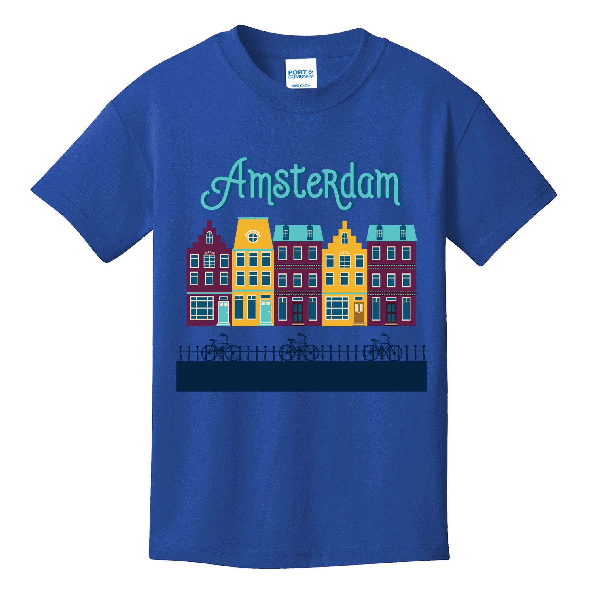 Amsterdam Netherlands Bicycle Europe Funny Gift Kids T-Shirt