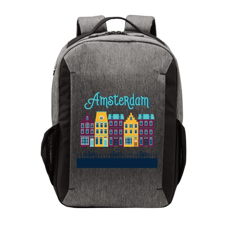 Amsterdam Netherlands Bicycle Europe Funny Gift Vector Backpack