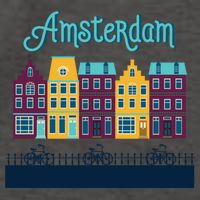 Amsterdam Netherlands Bicycle Europe Funny Gift Vector Backpack