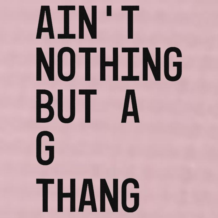 AinT Nothing But A G Thang 90s 25L Jumbo Tote