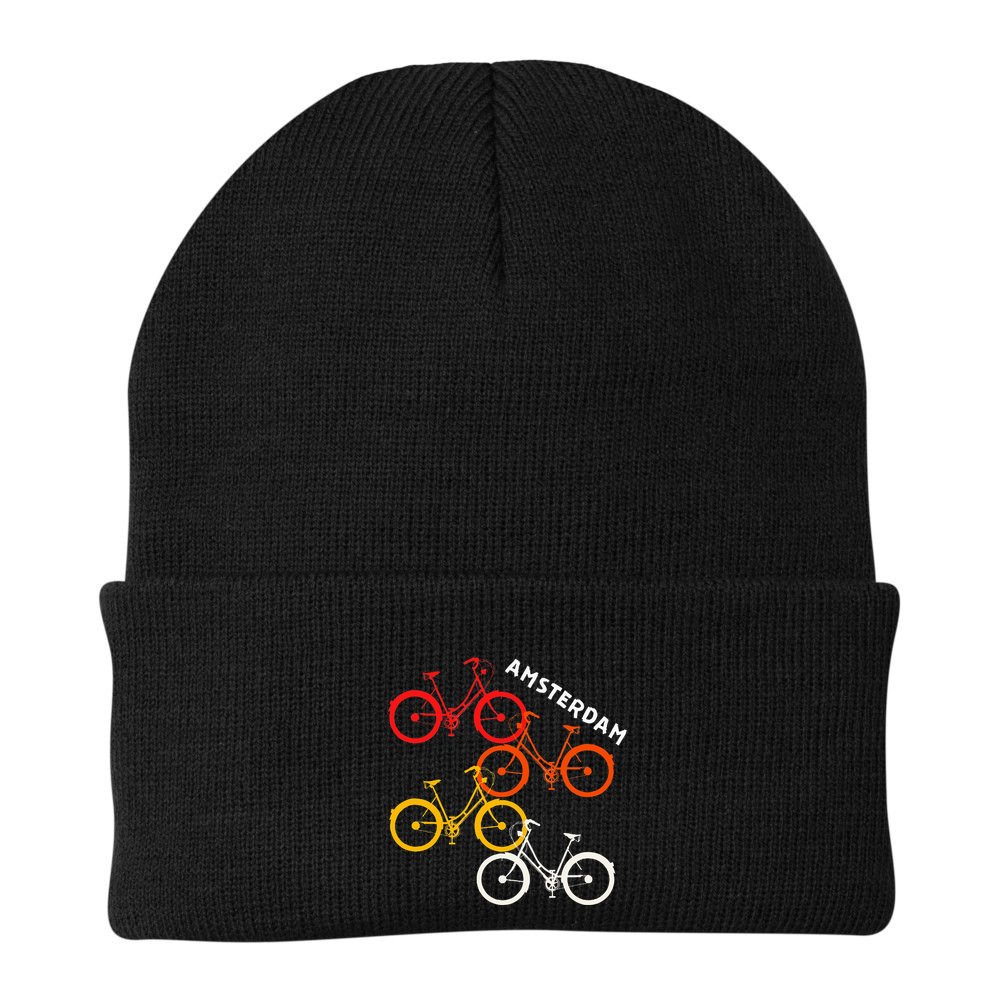 Amsterdam Netherlands Bike Bicycle Souvenir Beanie