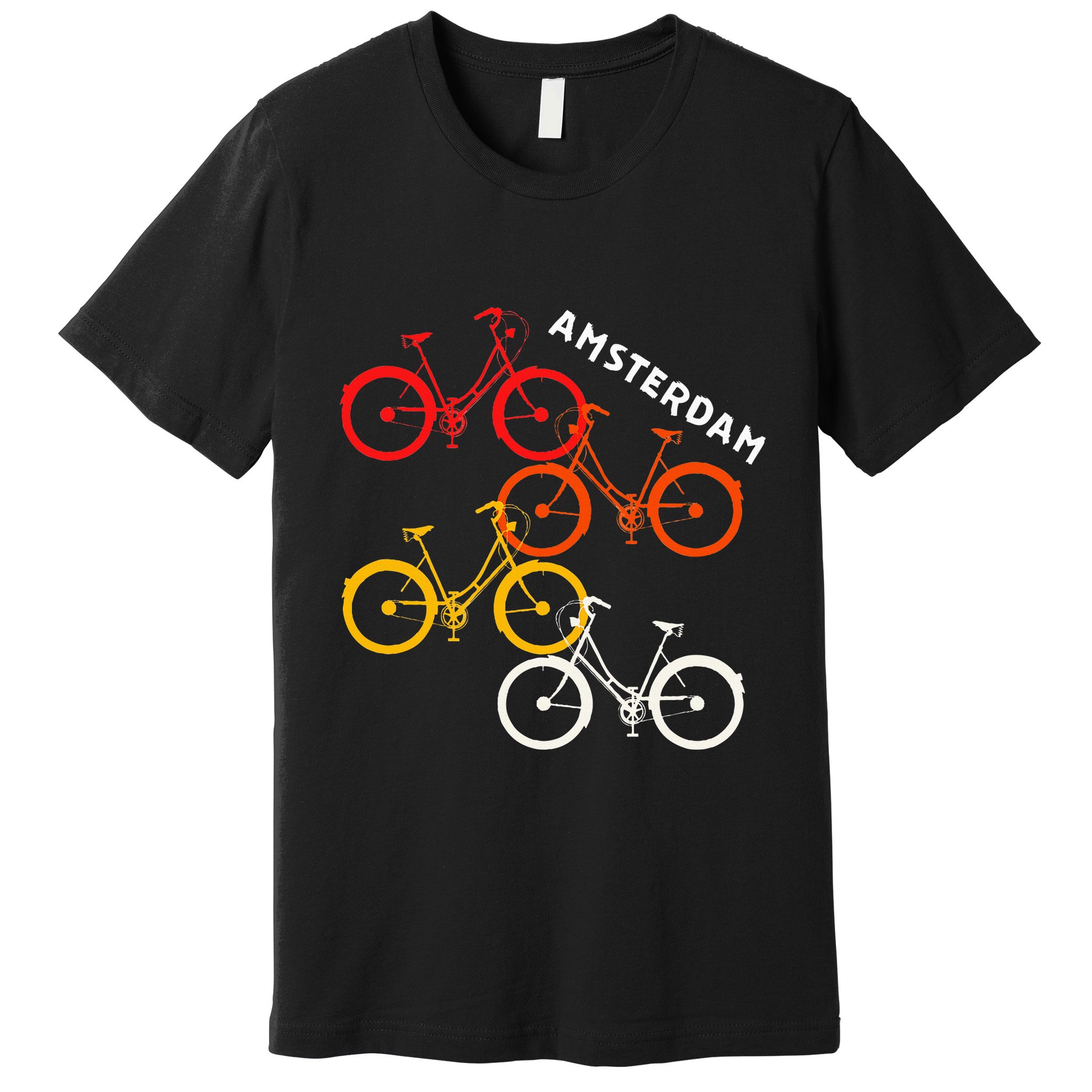 Amsterdam Netherlands Bike Bicycle Souvenir Premium T-Shirt