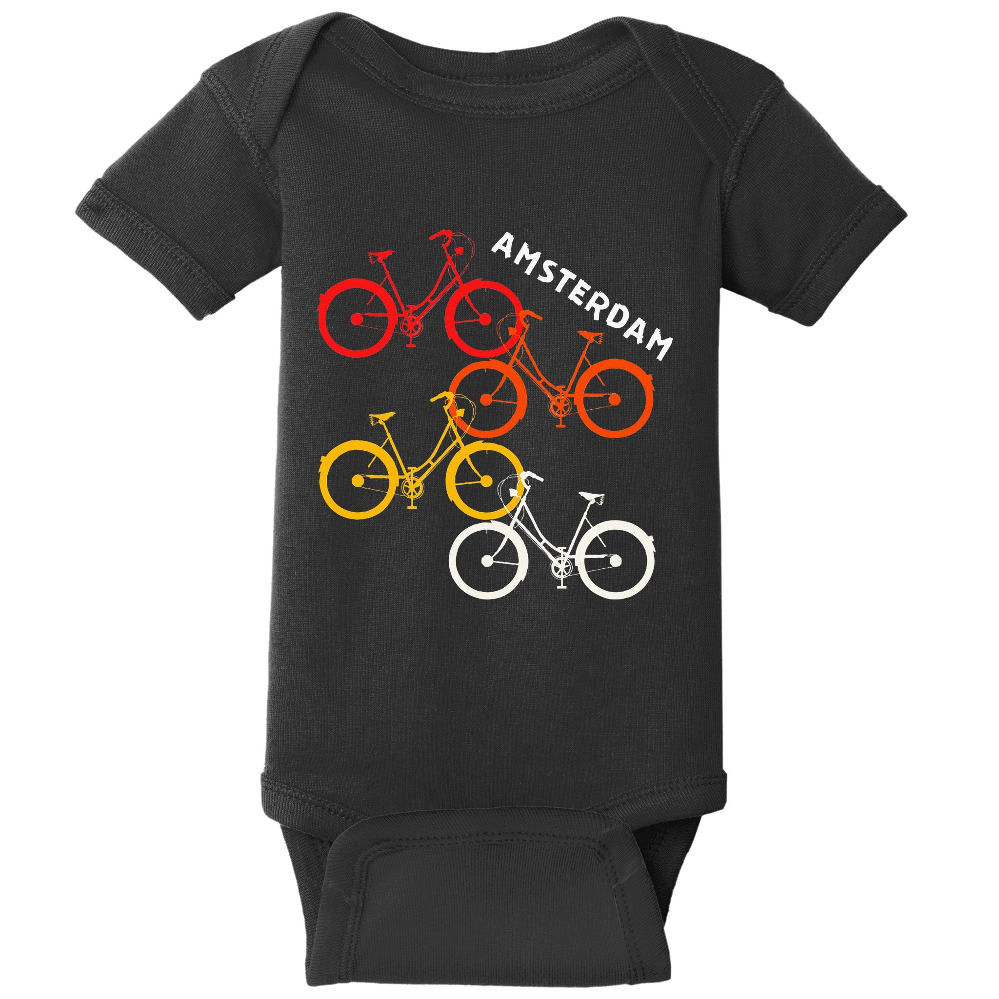 Amsterdam Netherlands Bike Bicycle Souvenir Baby Bodysuit