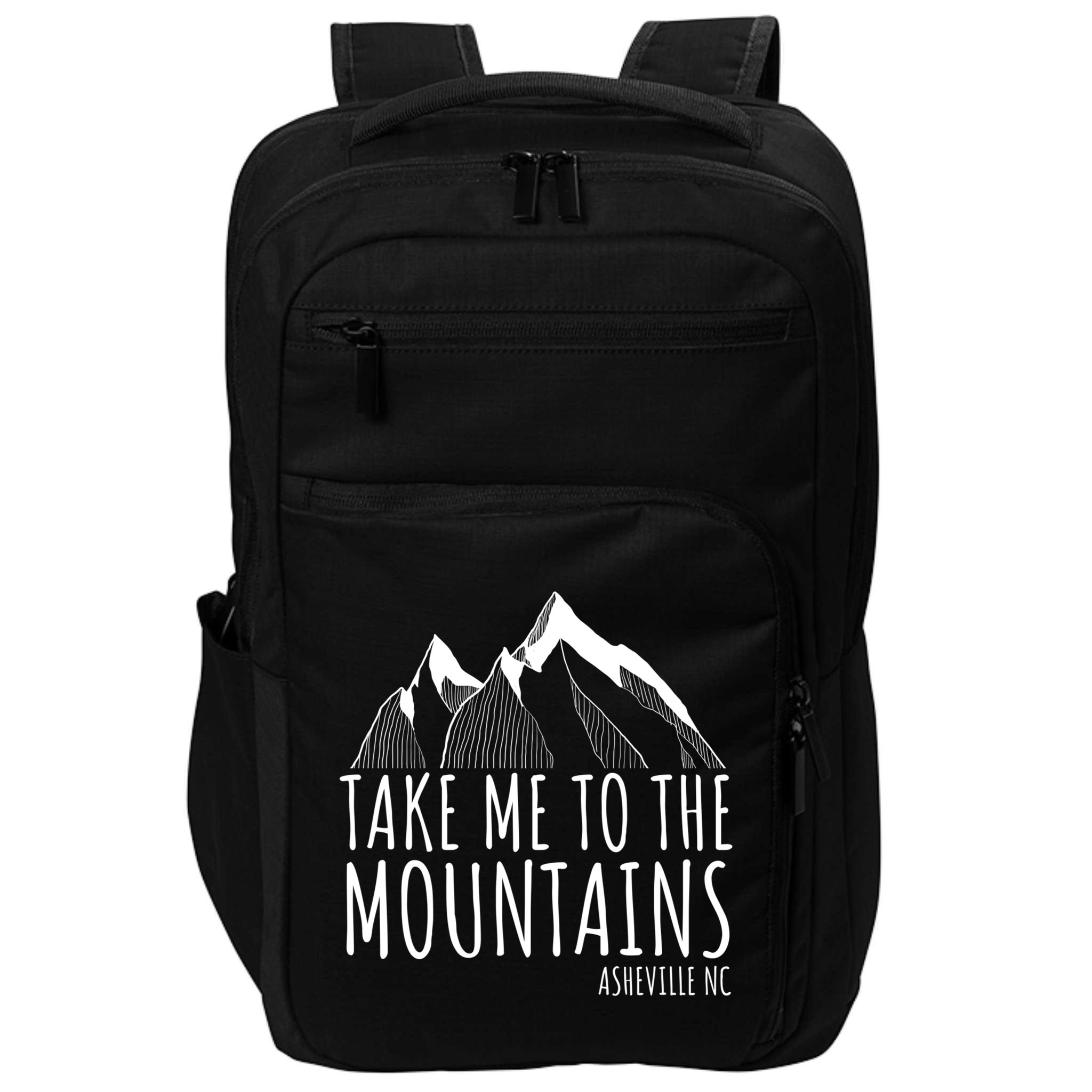 Asheville NC Blue Ridge Hiking Take Me To The Mountains Gift Impact Tech Backpack