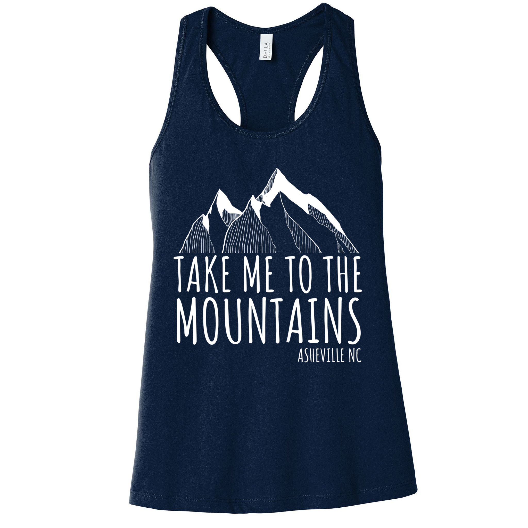 Asheville NC Blue Ridge Hiking Take Me To The Mountains Gift Womens Tank Top