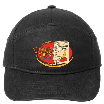 All Natural Cum.Mins Cider Humor 7-Panel Snapback Hat