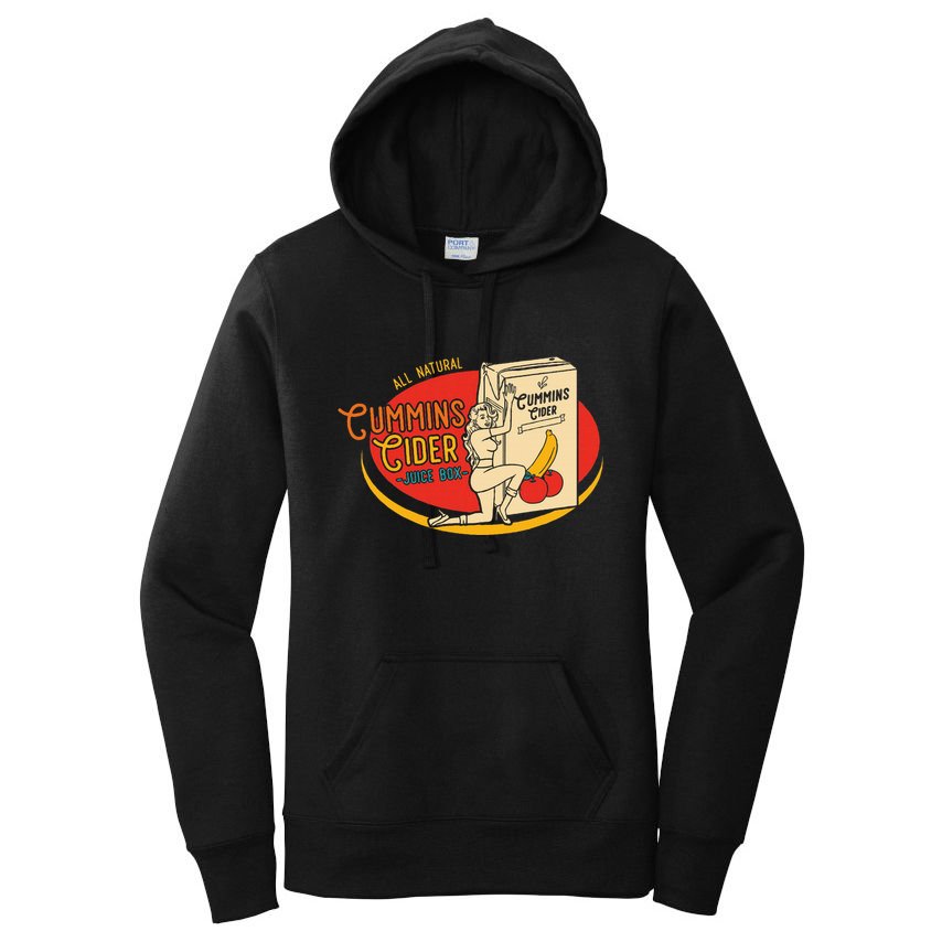 All Natural Cum.Mins Cider Humor Women's Pullover Hoodie