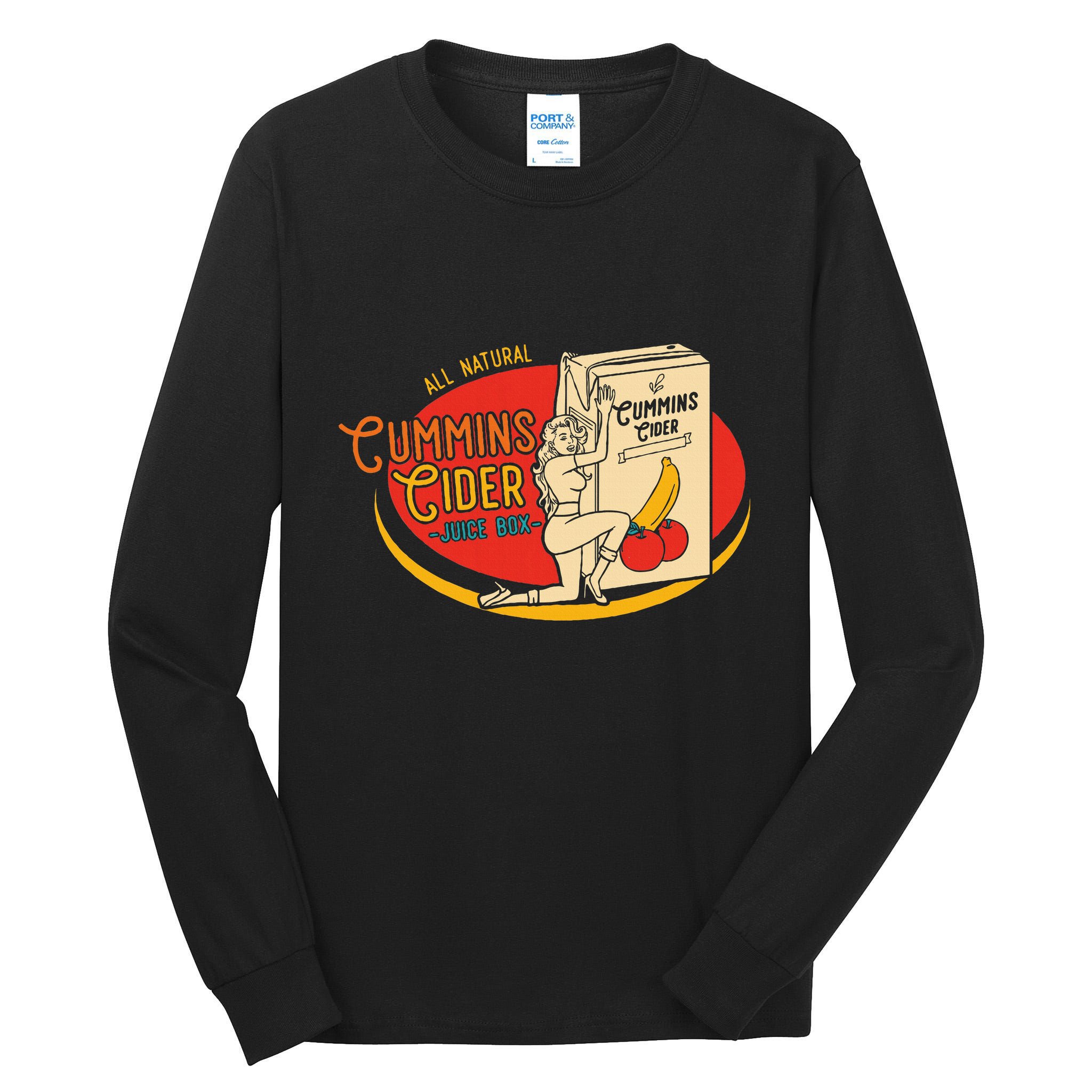 All Natural Cum.Mins Cider Humor Tall Long Sleeve T-Shirt