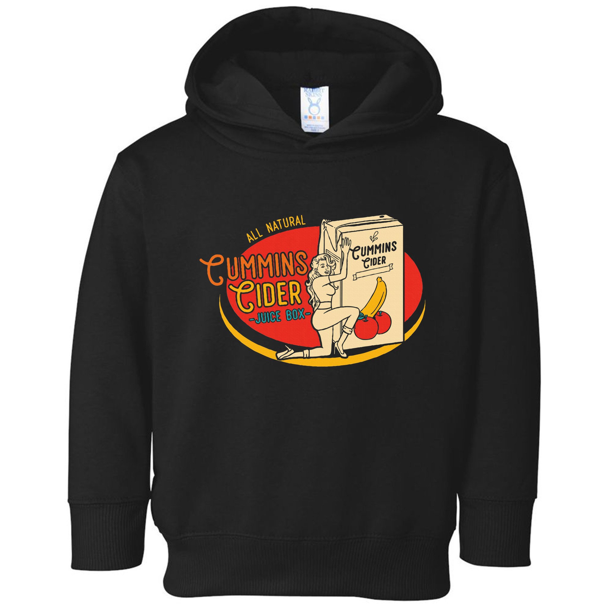 All Natural Cum.Mins Cider Humor Toddler Hoodie