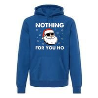 Adult Naughty Christmas Funny Santa Claus Nothing For You Ho Great Gift Premium Hoodie