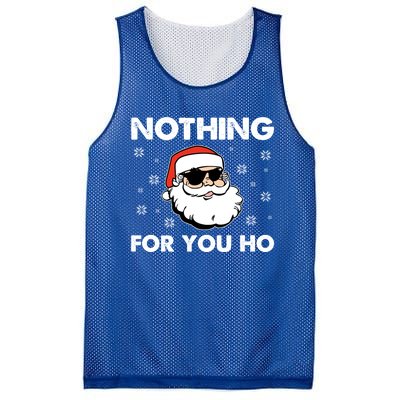 Adult Naughty Christmas Funny Santa Claus Nothing For You Ho Great Gift Mesh Reversible Basketball Jersey Tank