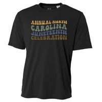 Annual North Carolina Juneteenth Celebration Retro Art Cooling Performance Crew T-Shirt