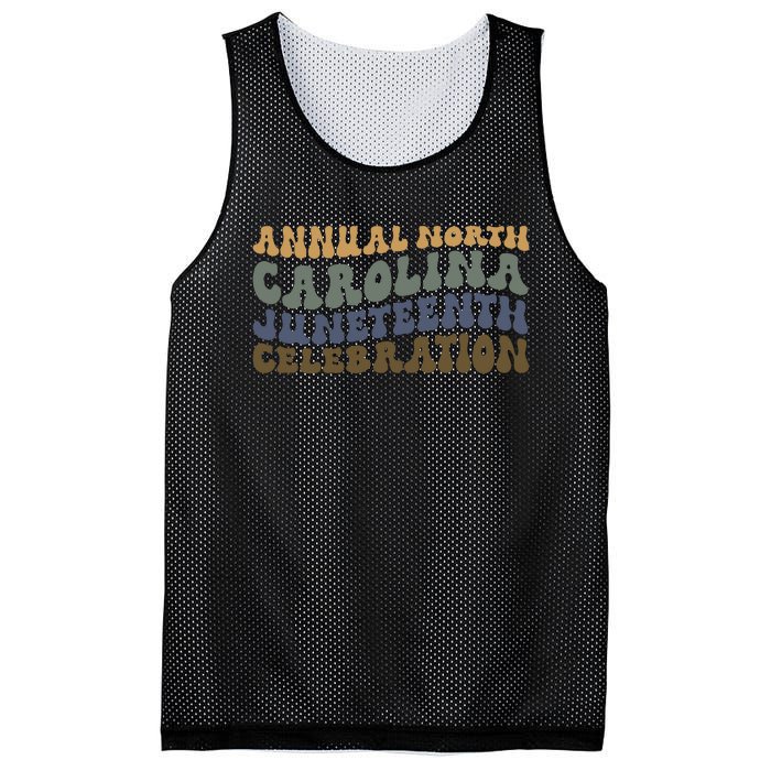 Annual North Carolina Juneteenth Celebration Retro Art Mesh Reversible Basketball Jersey Tank