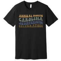 Annual North Carolina Juneteenth Celebration Retro Art Premium T-Shirt