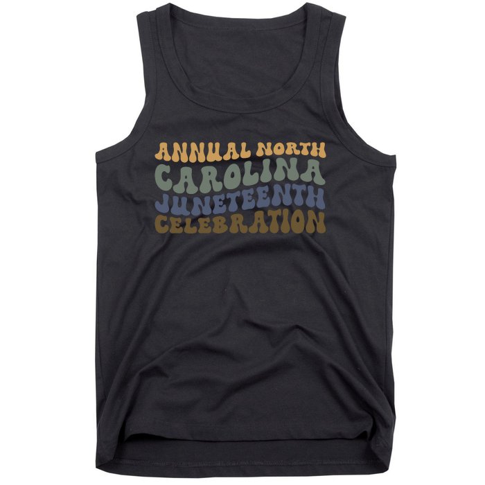 Annual North Carolina Juneteenth Celebration Retro Art Tank Top