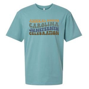 Annual North Carolina Juneteenth Celebration Retro Art Sueded Cloud Jersey T-Shirt