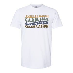 Annual North Carolina Juneteenth Celebration Retro Art Softstyle CVC T-Shirt