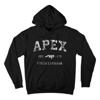 Apex North Carolina Nc Vintage Athletic Hoodie