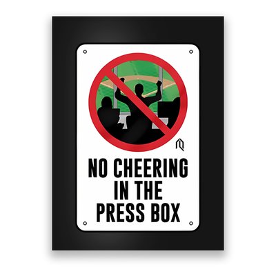 Athletelogos No Cheering In The Press Box Poster