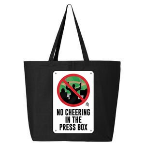 Athletelogos No Cheering In The Press Box 25L Jumbo Tote