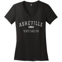 Asheville North Carolina Nc Vintage Women's V-Neck T-Shirt