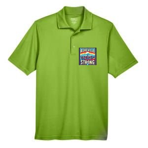 Asheville North Carolina Asheville Strong Gift Men's Origin Performance Pique Polo