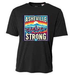 Asheville North Carolina Asheville Strong Gift Cooling Performance Crew T-Shirt