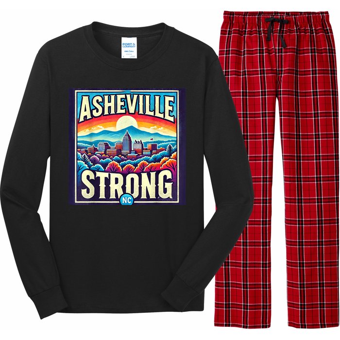 Asheville North Carolina Asheville Strong Gift Long Sleeve Pajama Set