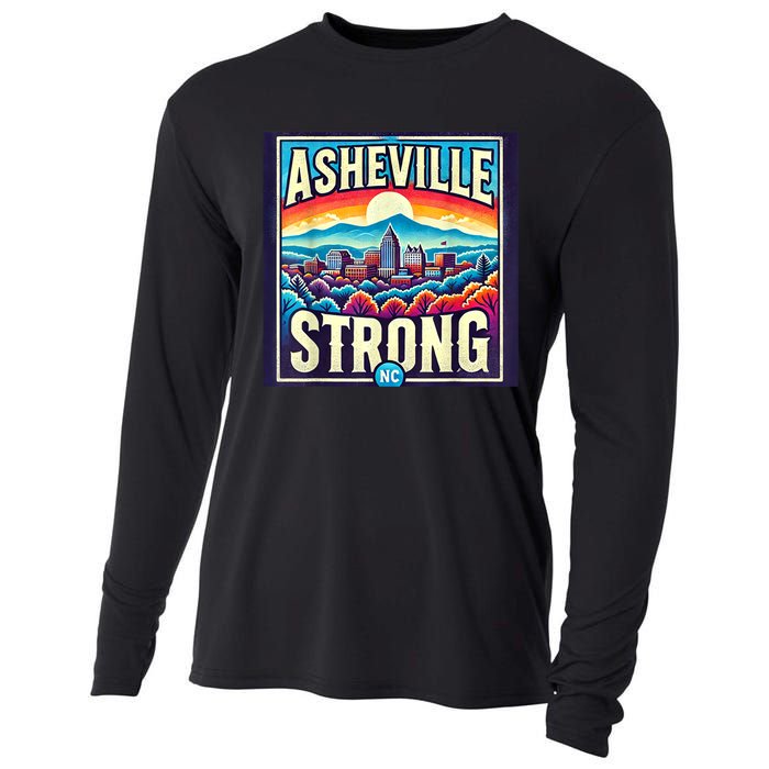 Asheville North Carolina Asheville Strong Gift Cooling Performance Long Sleeve Crew