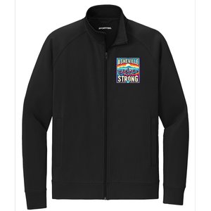 Asheville North Carolina Asheville Strong Gift Stretch Full-Zip Cadet Jacket