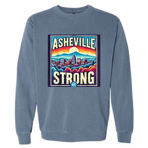 Asheville North Carolina Asheville Strong Gift Garment-Dyed Sweatshirt