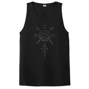 Ancient Norse Compass Symbol for Adventurers PosiCharge Competitor Tank