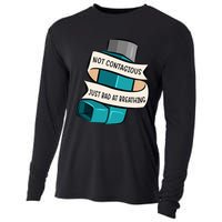 Asthma Not Contagious Just Bad At Breathing Asthmatic Cooling Performance Long Sleeve Crew