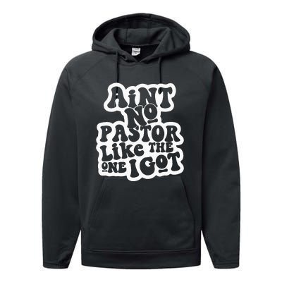 AinT No Church Like The One I Got Christian Bible Verses Performance Fleece Hoodie