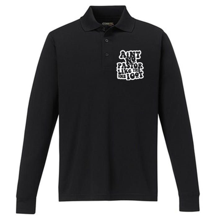 AinT No Church Like The One I Got Christian Bible Verses Performance Long Sleeve Polo