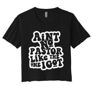 AinT No Church Like The One I Got Christian Bible Verses Women's Crop Top Tee