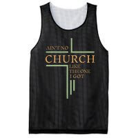 AinT No Church Like The One I Got Mesh Reversible Basketball Jersey Tank