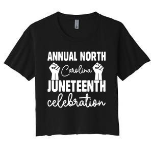 Annual North Carolina Juneteenth Celebration Graphic Women's Crop Top Tee