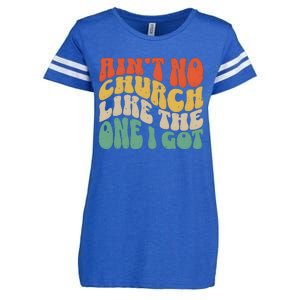 AinT No Church Like The One I Got Enza Ladies Jersey Football T-Shirt