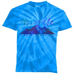 Asheville North Carolina Camping Hiking Skiing Family Trip Cute Gift Kids Tie-Dye T-Shirt