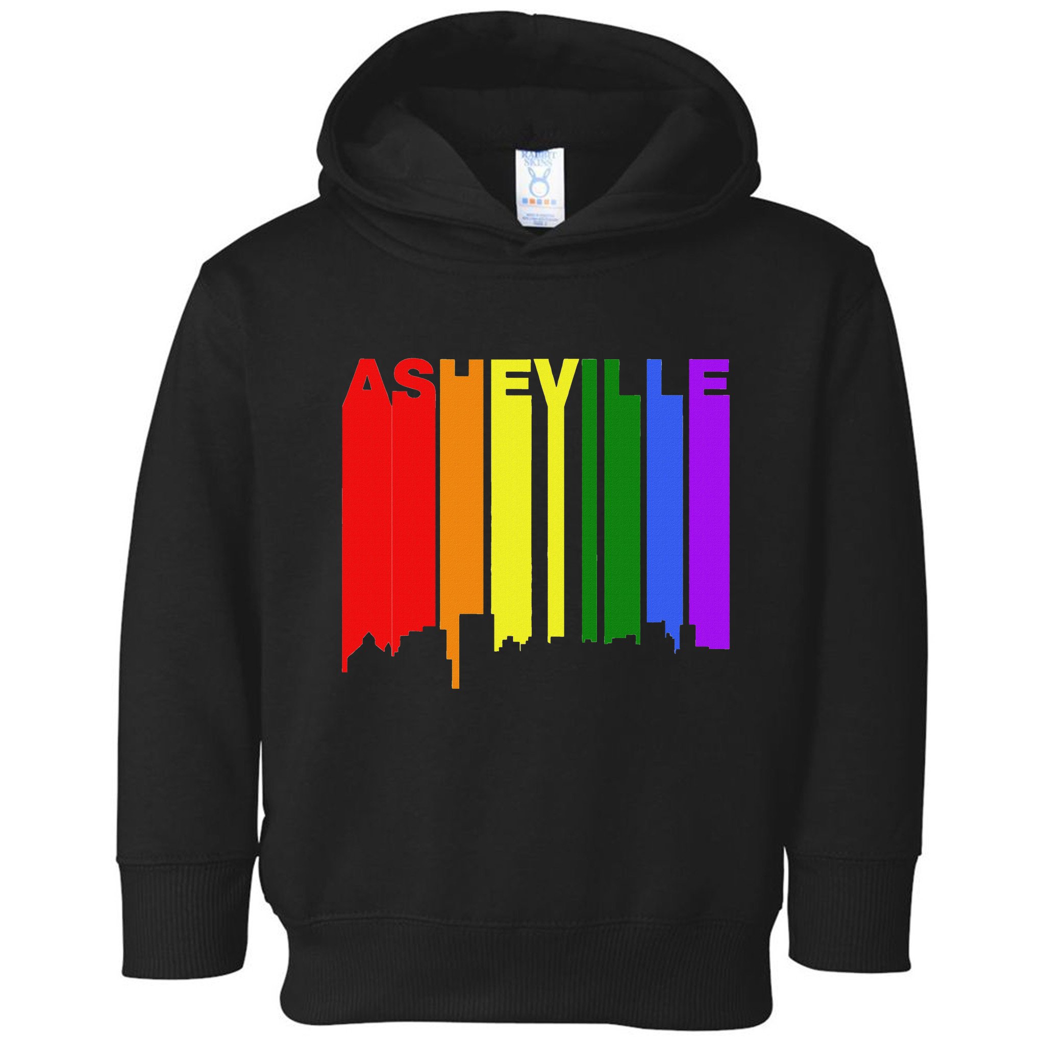 Asheville North Carolina Lgbtq G.A.Y Pride Skyline Toddler Hoodie