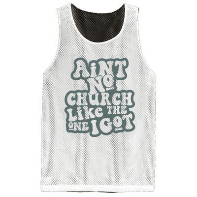 Aint No Church Like The One I Got Mesh Reversible Basketball Jersey Tank