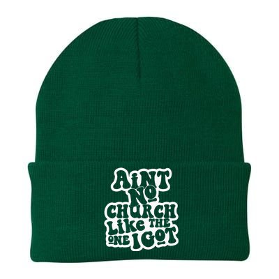 AinT No Church Like The One I Got Knit Cap Winter Beanie